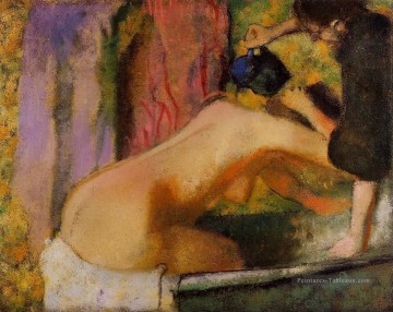 Edgar Degas œuvres - femme à son bain Edgar Degas